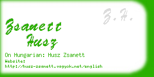 zsanett husz business card
